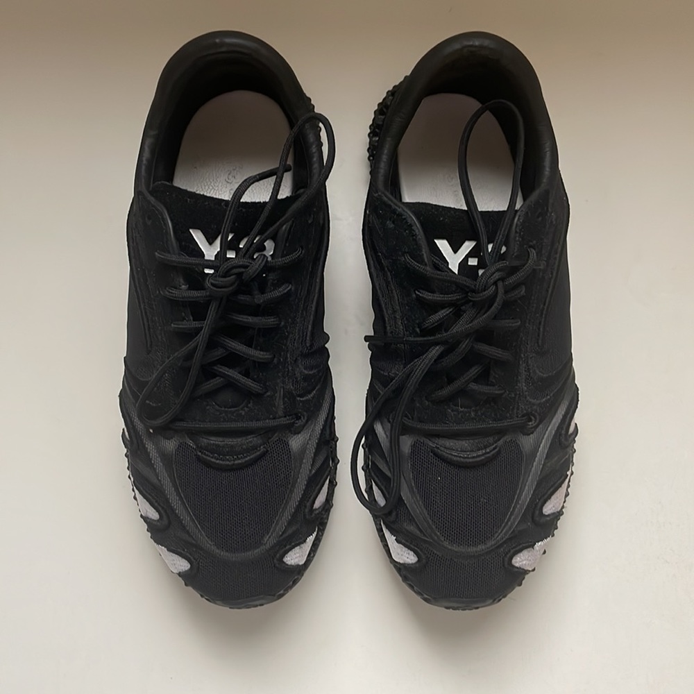 Barely worn black Y-3 sneakers.